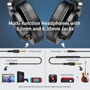 OneOdio A71 Hi-Res Studio Recording Headphones - Wired Over Ear Headphones Black