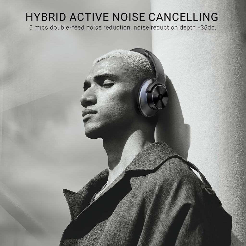 OneOdio A10 Hybrid ANC Headphones Black