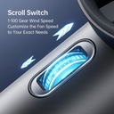 JisuLife Handheld Fan Pro1(FA53 ABS version) - Black