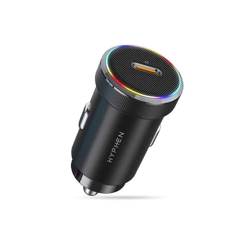 HYPHEN MAGT WC15 MagSafe Wireless Charger 15W with built in Type C Cable - Black