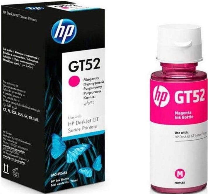 HP GT52 MAGENTA Ink Bottle M0H55AE