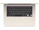 Apple MacBook Air 15" M3 chip with 8-core CPU and 10-core GPU, 8GB, 256GB SSD KB- ENG/ARB - Starlight