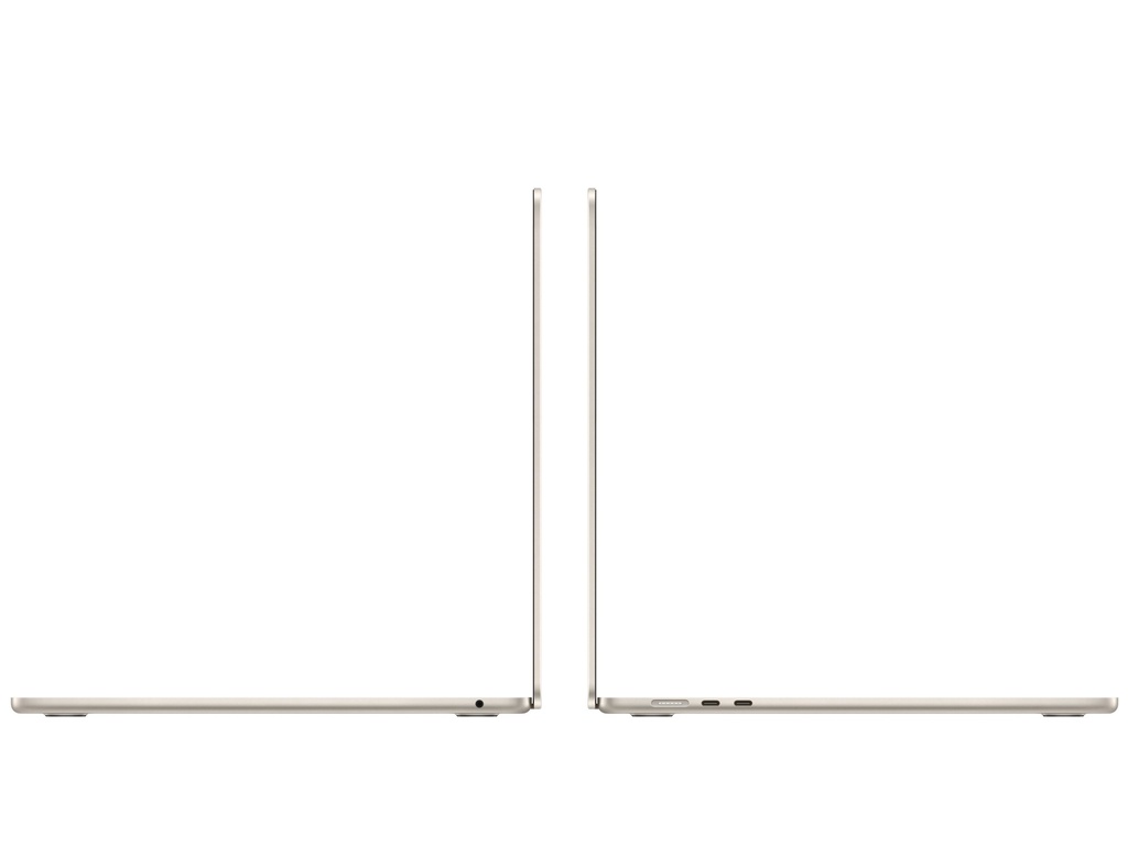 Apple MacBook Air 15" M3 chip with 8-core CPU and 10-core GPU, 8GB, 256GB SSD KB- ENG/ARB - Starlight