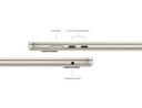 Apple MacBook Air 15" M3 chip with 8-core CPU and 10-core GPU, 8GB, 256GB SSD KB- ENG/ARB - Starlight