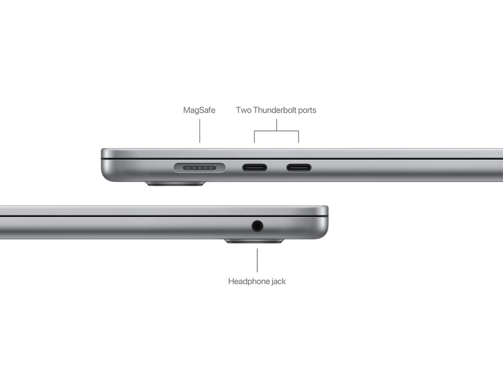 Apple MacBook Air 15-inch M3 chip with 8-core CPU and 10-core GPU, 8GB, 256GB SSD - Space Grey