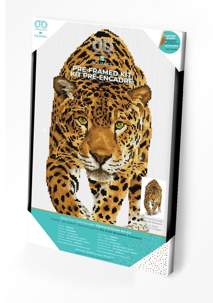 Dotting Diamond Set On the prowl kit with frame 52.00 x 32.00 CM