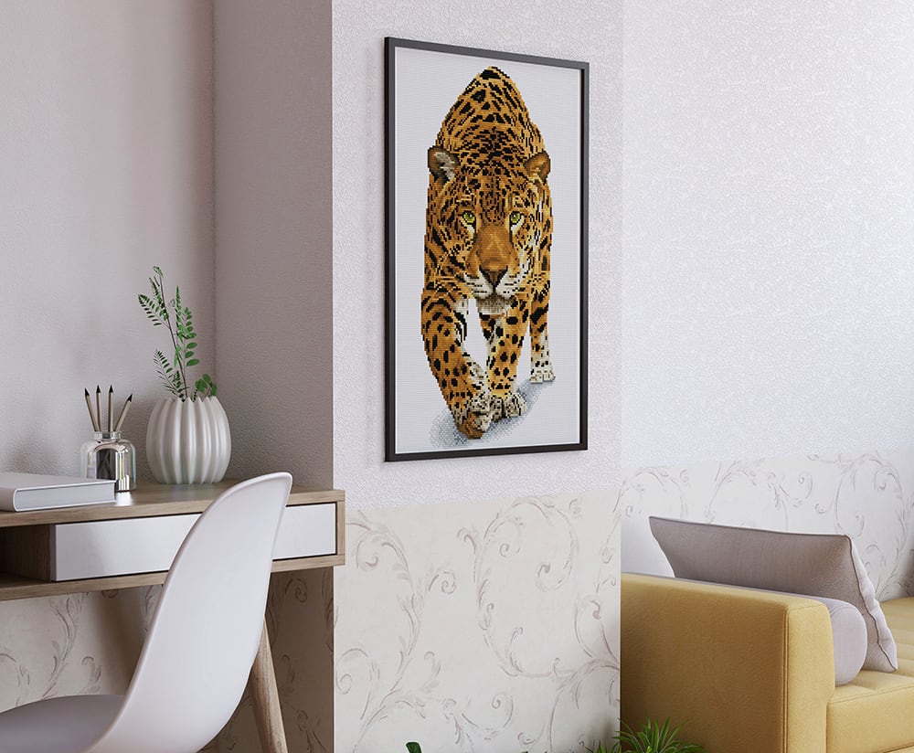 Dotting Diamond Set On the prowl kit with frame 52.00 x 32.00 CM