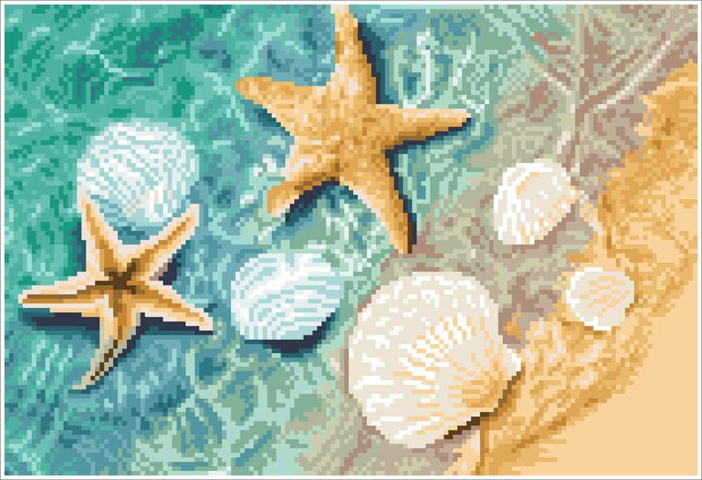 Dotting Diamond Set Crystal Shore kit with frame 28.00 x 41.00 CM