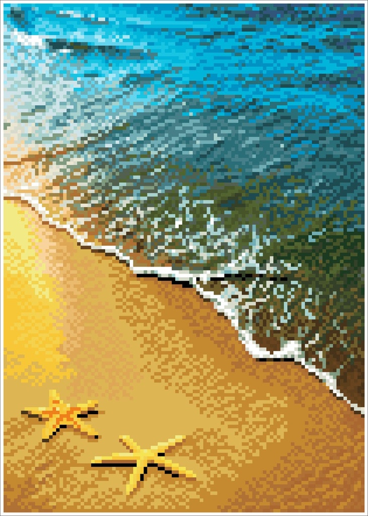 Dotting Diamond Set Summer Dreams with Frame 29.50 x 41.50 CM