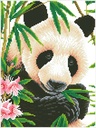 Dotting Diamond Set Panda Prince with Frame 40.00 x 30.00 CM