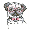 Dotting Diamond Set Hug A Pug with Frame 35.00 x 35.00 CM