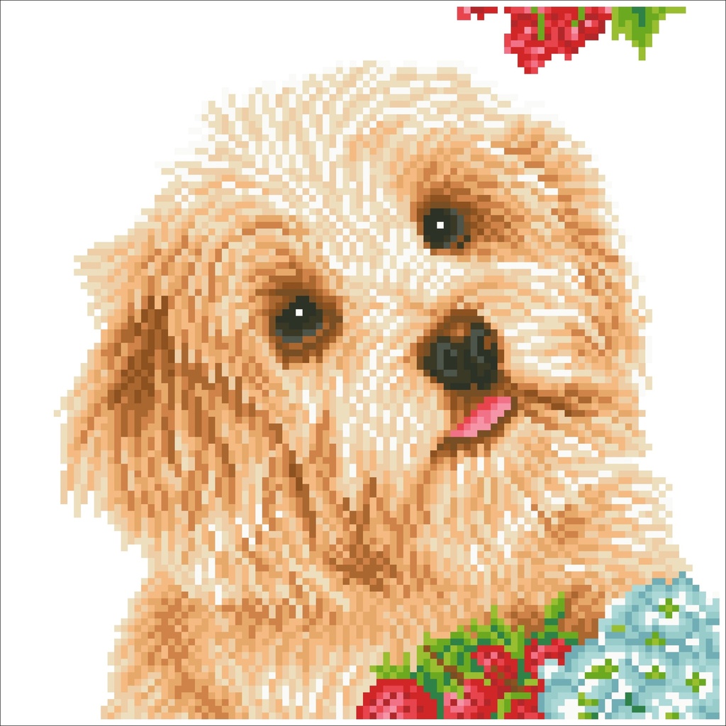 Dotting Diamond Set I love my Dog with Frame 30.50 x 30.50 CM