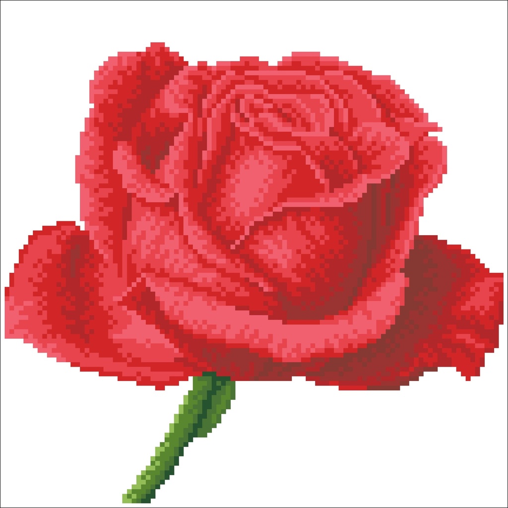 Dotting Diamond Set Rose Bud with Frame 30.50 x 30.50 CM