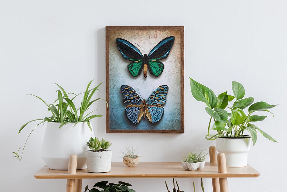 Dotting Diamond Antique Butterflies 51.50 x 37.00 CM