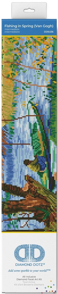 Dotting Diamond Fishing in Spring Van Gogh 40.00 x 50.00 CM