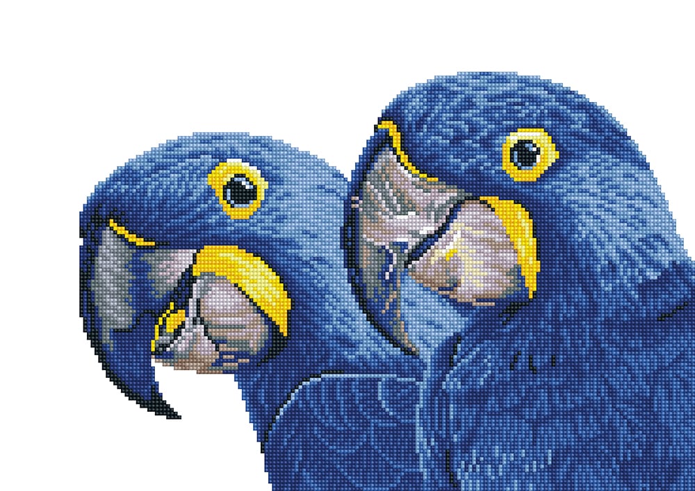 Dotting Diamond Blue Hyacinth Macaws 37.00 x 52.00 CM