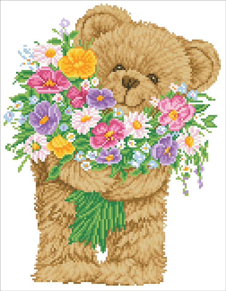Dotting Diamond Bunch of Love 45.70 x 35.50 CM