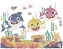 Dotting Diamond Chomp it up Baby Shark 35.00 x 27.00 CM