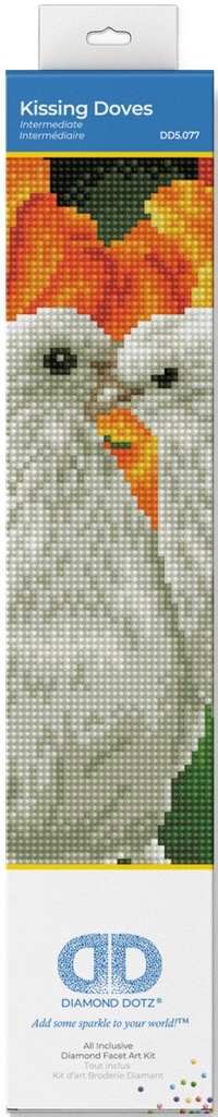 Dotting Diamond Kissing Doves 30.50 x 30.50 CM