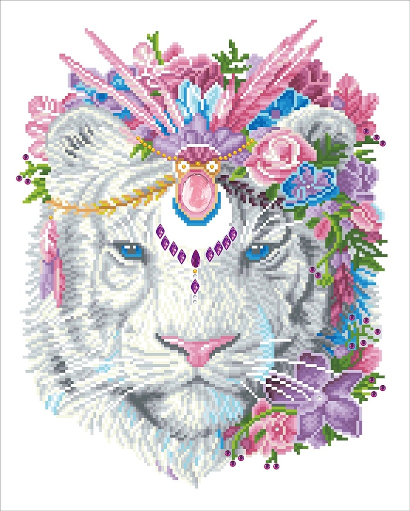 Dotting Diamond Bohemian Tiger 51.00 x 41.00 CM