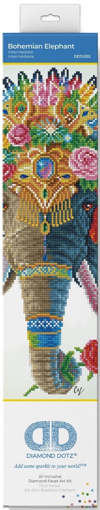 Dotting Diamond Bohemian Elephant 41.00 x 51.00 CM