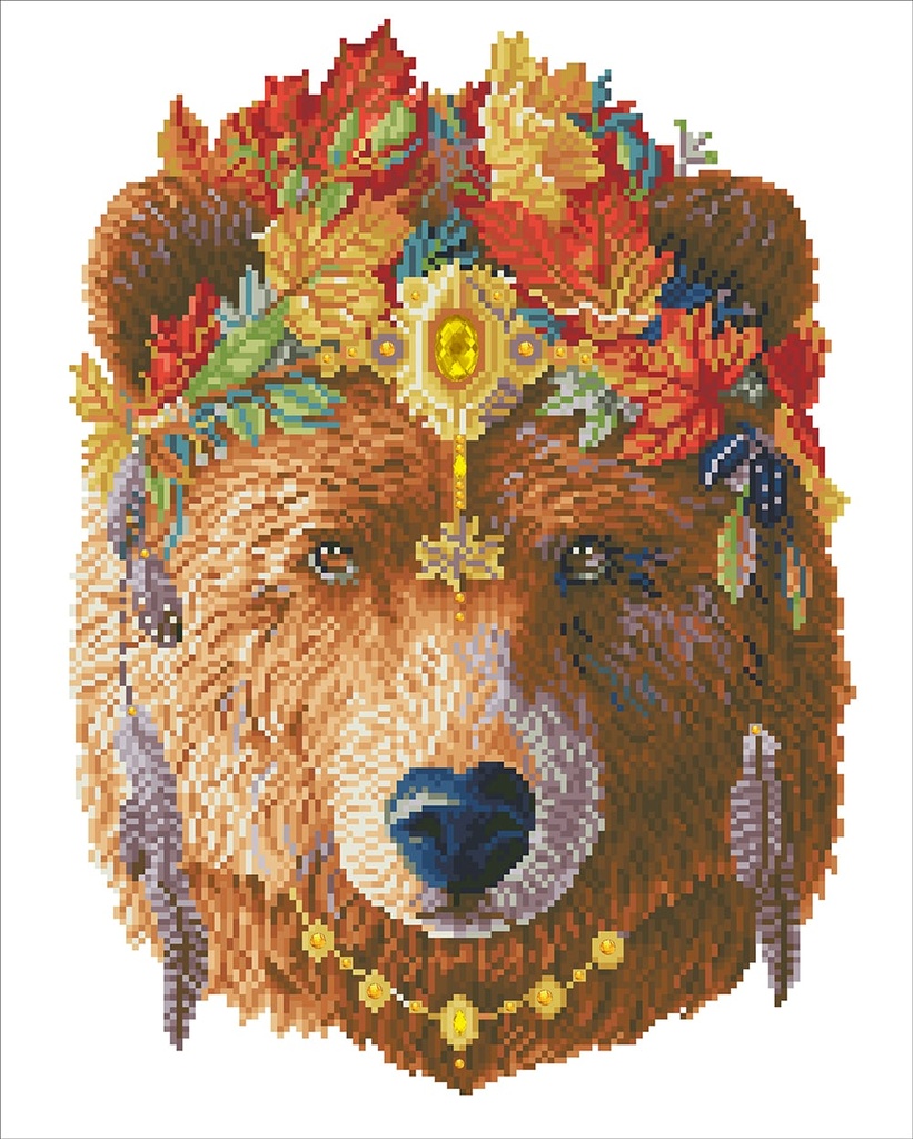 Dotting Diamond Bohemian Bear 41.00 x 51.00 CM