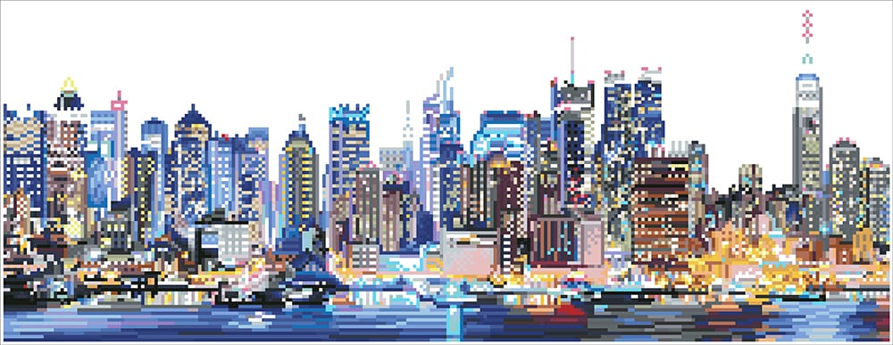 Dotting Diamond City Lights 29.00 x 75.00 CM