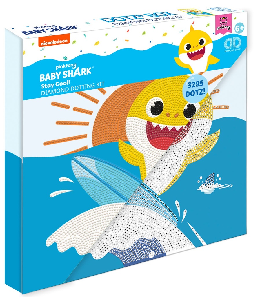 Dotting Diamond Set Stay Cool Baby Shark 28.00 x 28.00 CM