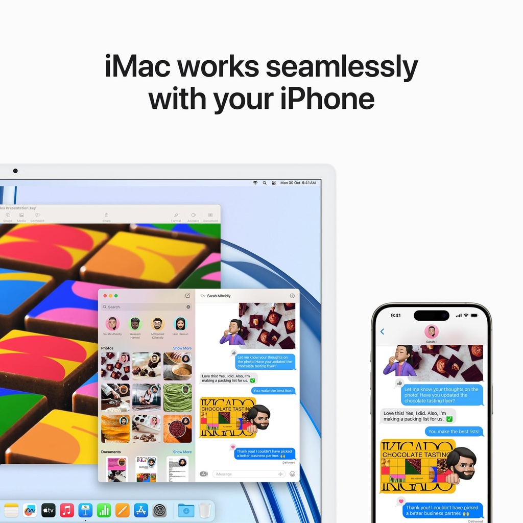 Apple iMac 24-inch  Retina 4.5K  M3 chip 8 core CPU  10 core GPU, 512GB Pink Consmt 