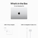 Apple  MacBook Pro 14-inch  M3 chip with 8 core CPU and 10 core GPU, 1TB SSD - Silver Consmt 