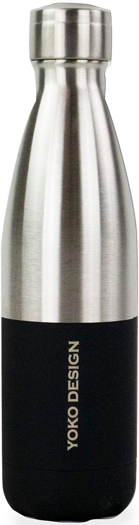 BOUTEILLE "DUO" 500 ML NOIRE ET INOX / 8167
