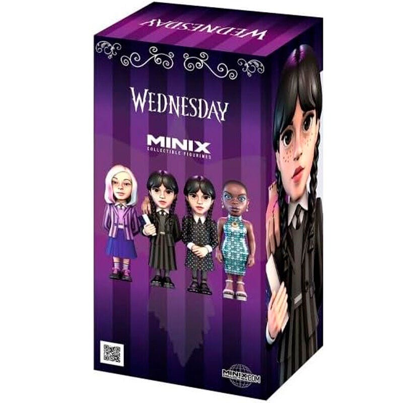MINIX WEDNESDAY WEDNESDAY ADDAMS WITH THING COLLECTIBLE FIGURE