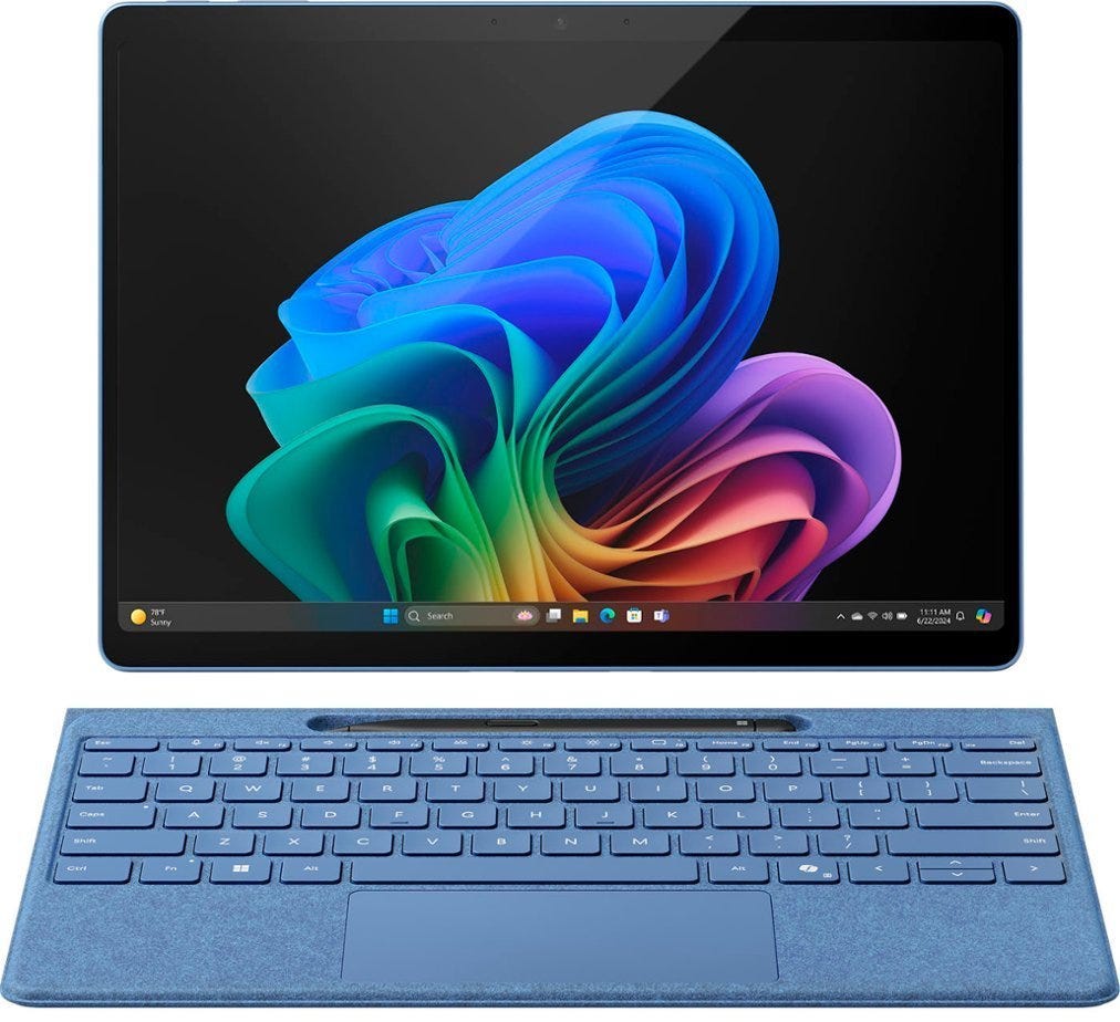 MICROSOFT SURFACE PRO COPILOT+ X ELITE/16GB/512GB SSD/WIN 11/13" OLED SAPPHIRE+TYC