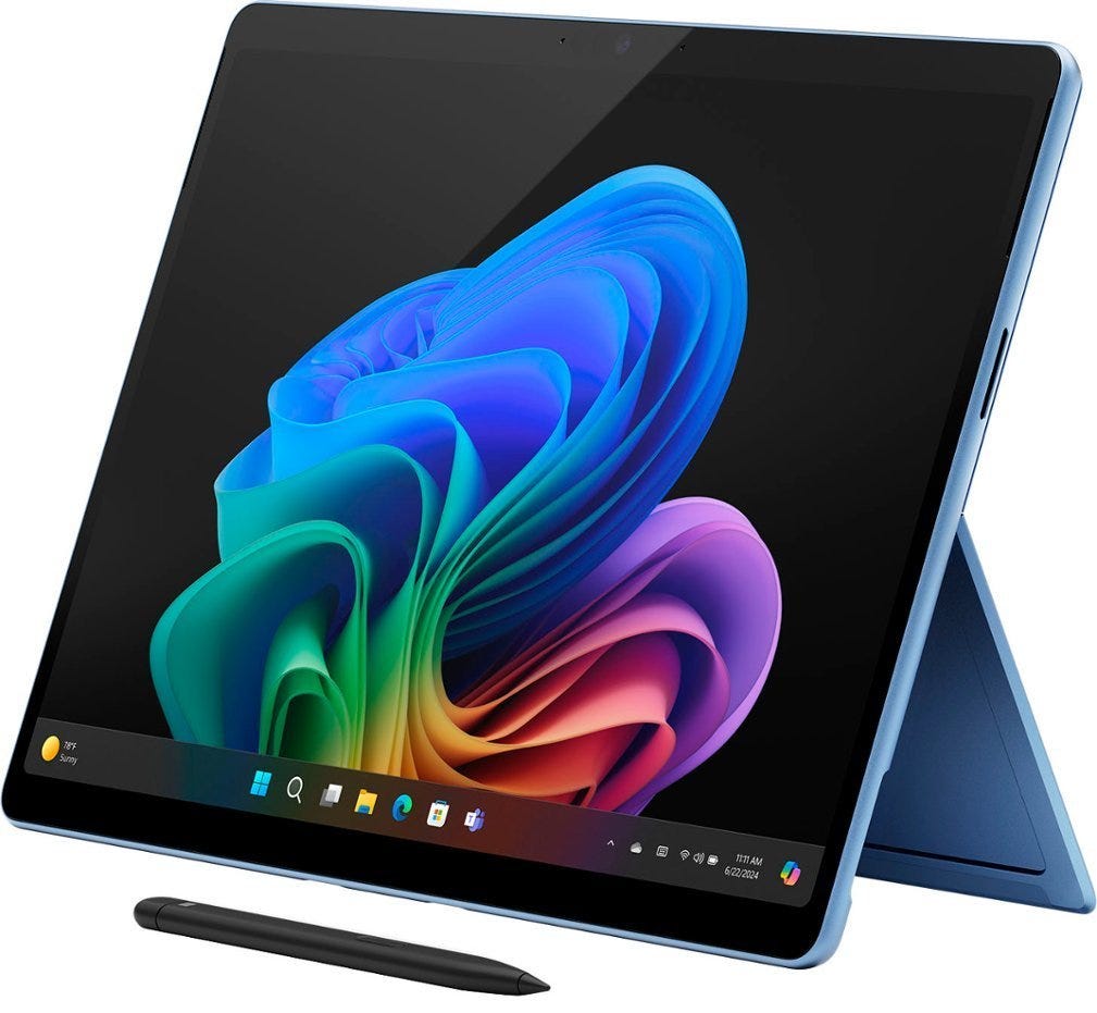 MICROSOFT SURFACE PRO COPILOT+ X ELITE/16GB/512GB SSD/WIN 11/13" OLED SAPPHIRE+TYC