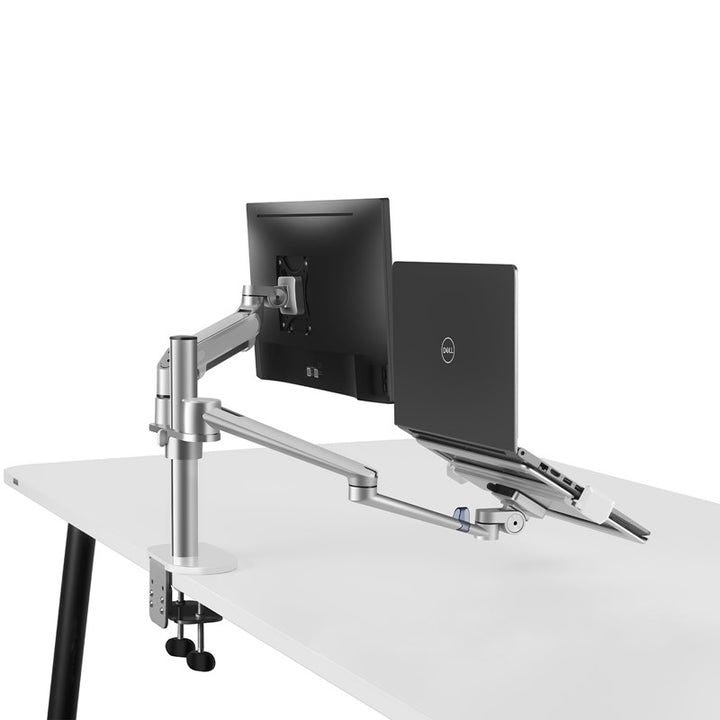 Pole OL-3S Mounted Dual Arm for Monitor, Laptop UPERGO & Tablet
