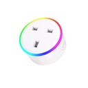 Smart WiFi (UK) Plug Socket With RGB LED Scene Light & App, Voice Control Works with Amazon Alexa,