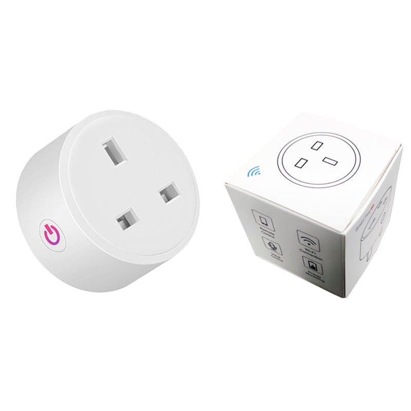 Smart WiFi Plug with Energy Monitoring, White, GGO-01