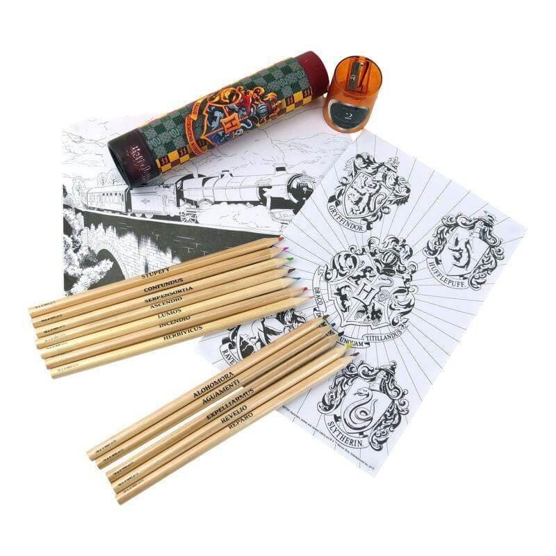 HARRY POTTER - COLOURFUL CREST CHECK (PENCIL TUBE)