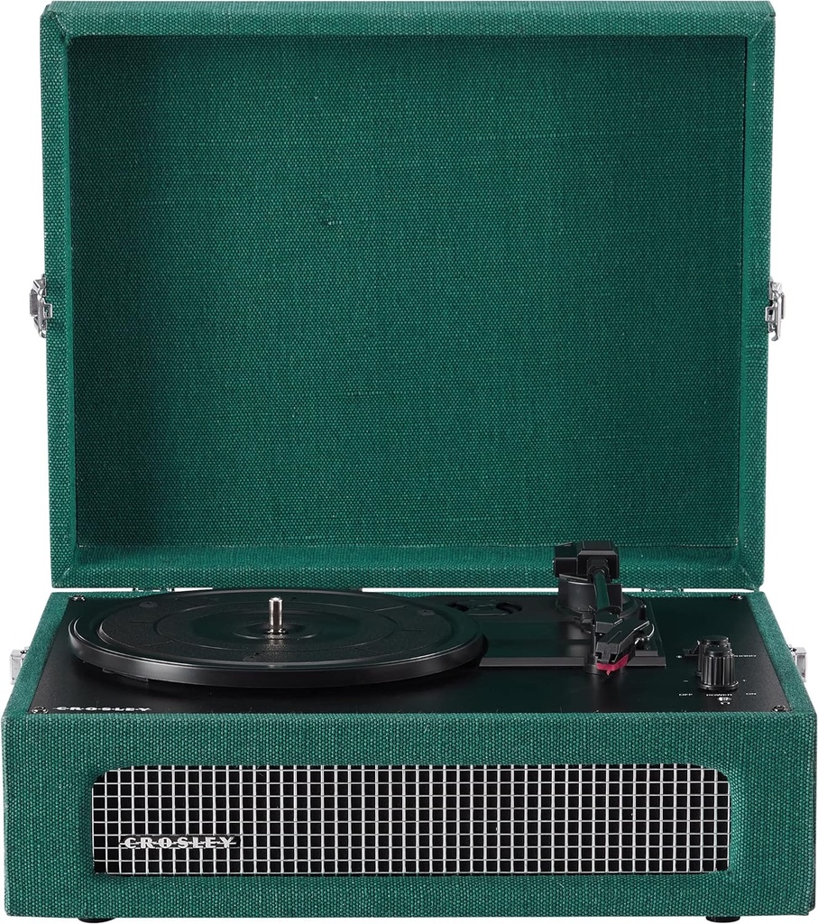 CROSLEY VOYAGER PORTABLE TURNTABLE WITH BLUETOOTH IN/OUT - DARK AEGEAN