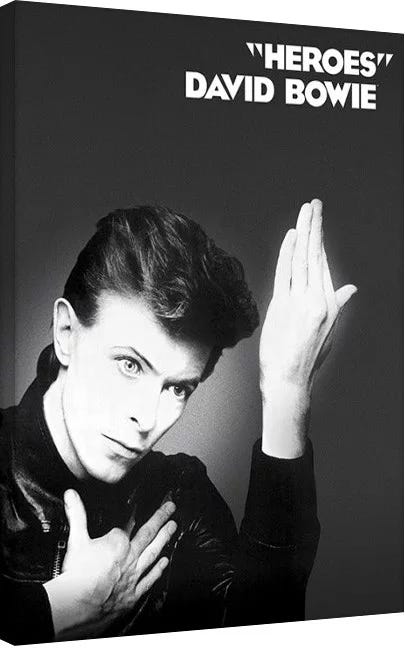 DAVID BOWIE - HEROES (CANVASS PRINT)