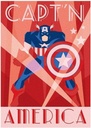 MARVEL DECO - CAPTAIN AMERICA (ART PRINT)