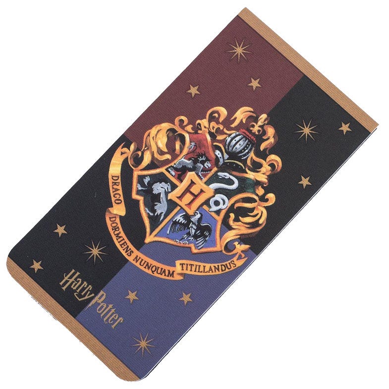 HARRY POTTER COLOURFUL CREST HOGWARTS - (MAGNETIC BOOKMARK)