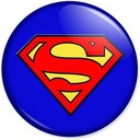 SUPERMAN - LOGO (BUTTON BADGE)