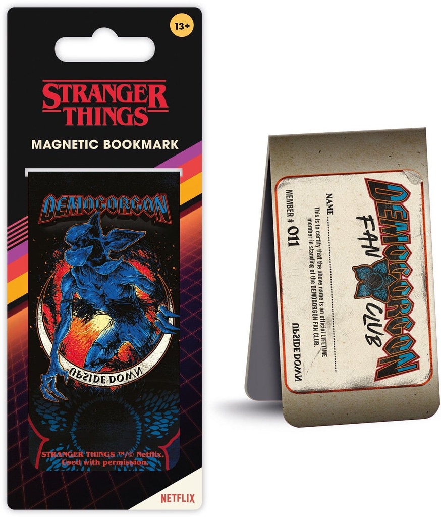 STRANGER THINGS DEMOGORGON FANCLUB - (MAGNETIC BOOKMARK)