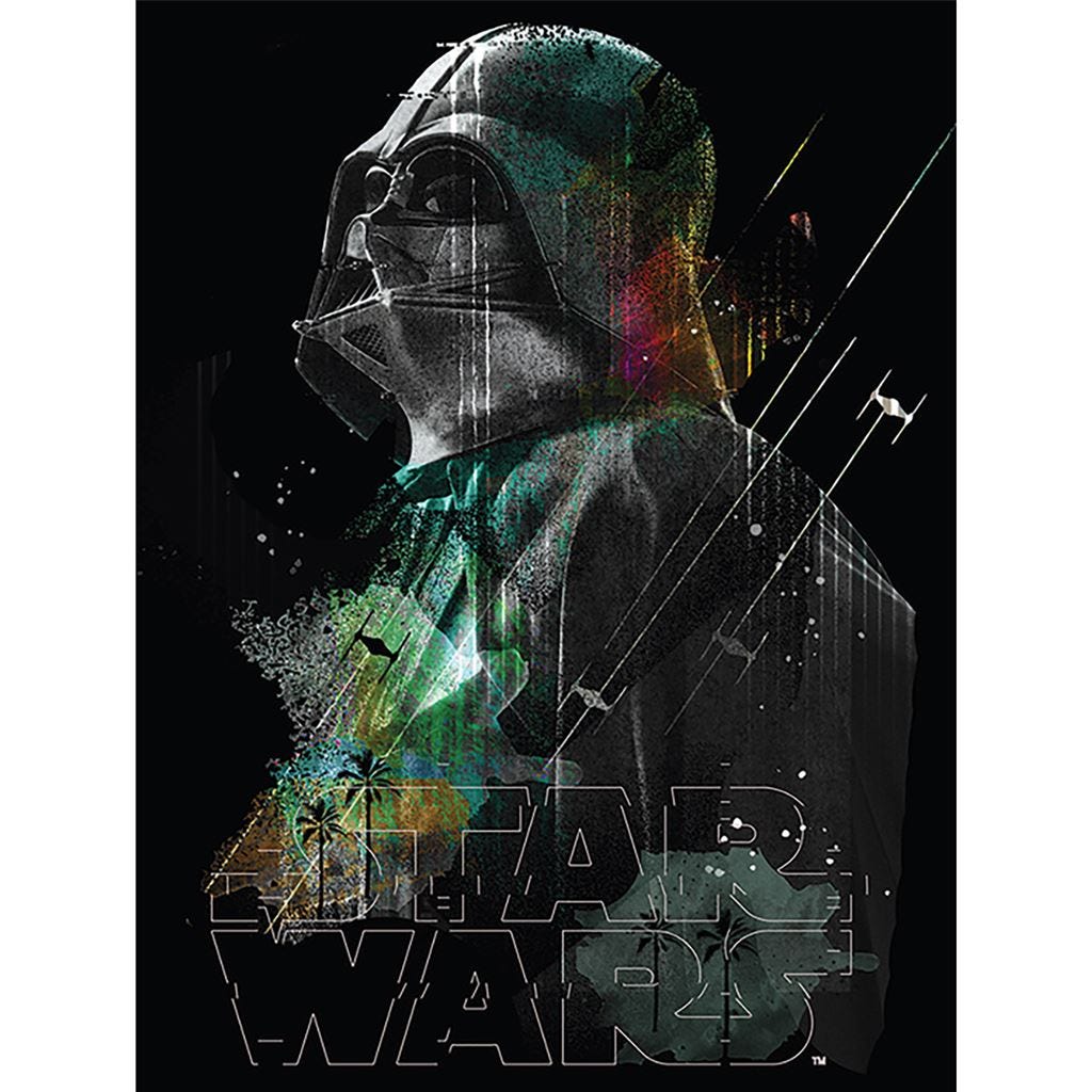 STAR WARS ROGUE ONE - DARTH VADER LINES (CANVASS PRINT)