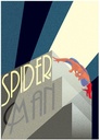 MARVEL DECO - SPIDER-MAN BUILDING (ART PRINT)