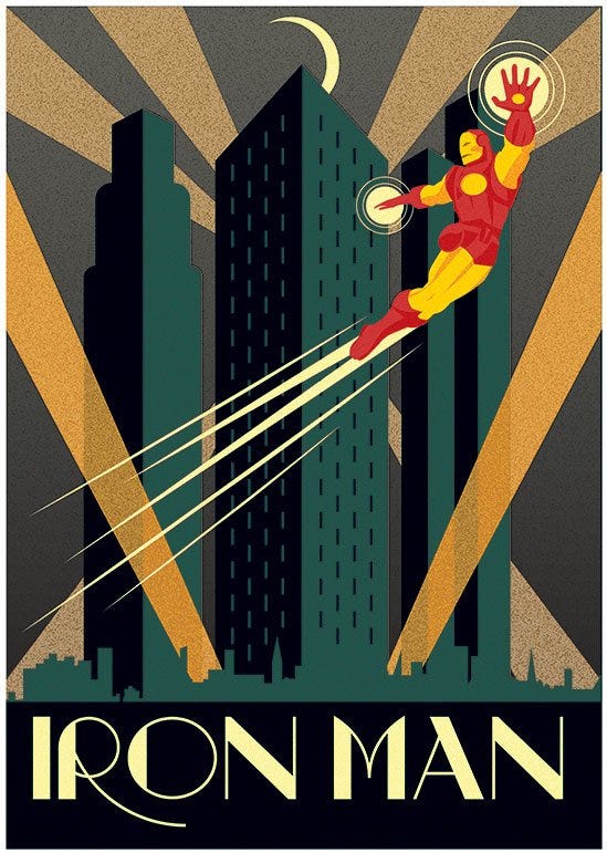 MARVEL DECO - IRON MAN (ART PRINT)