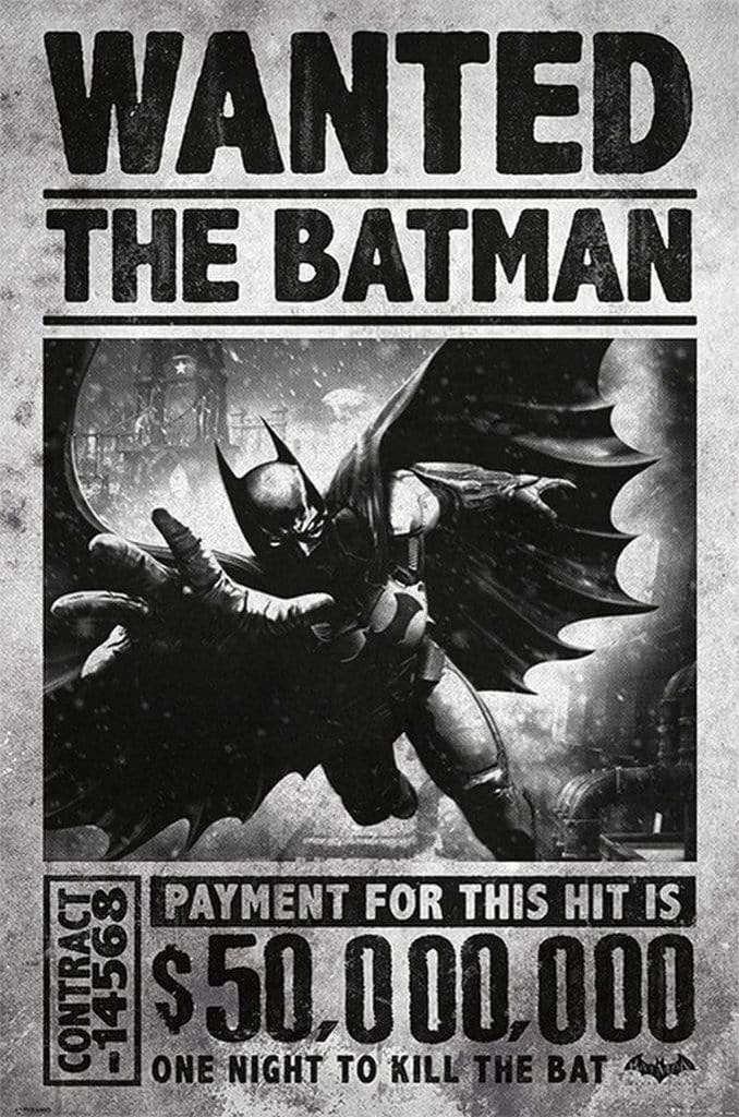 BATMAN ARKHAM ORIGINS - WANTED (MAXI POSTERS)