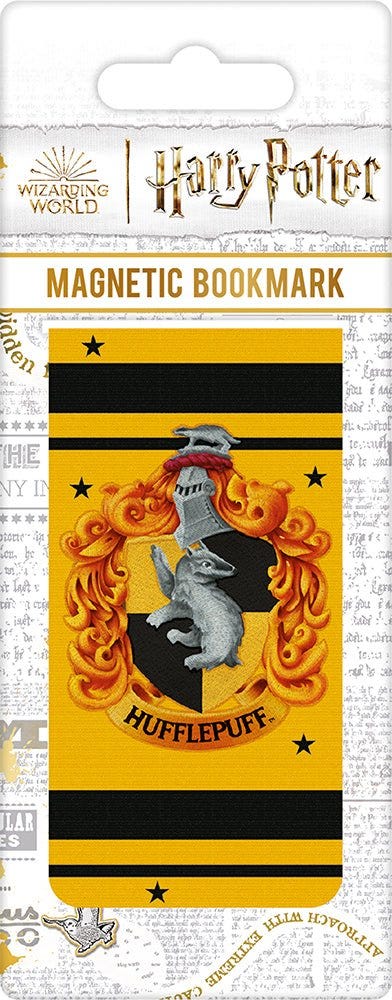 HARRY POTTER COLOURFUL CREST HUFFLEPUFF - (MAGNETIC BOOKMARK)