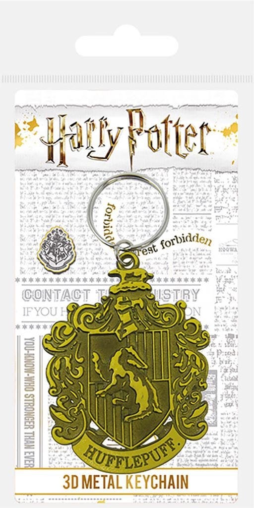 HARRY POTTER - HUFFLEPUFF CREST (METAL KEYCHAIN)